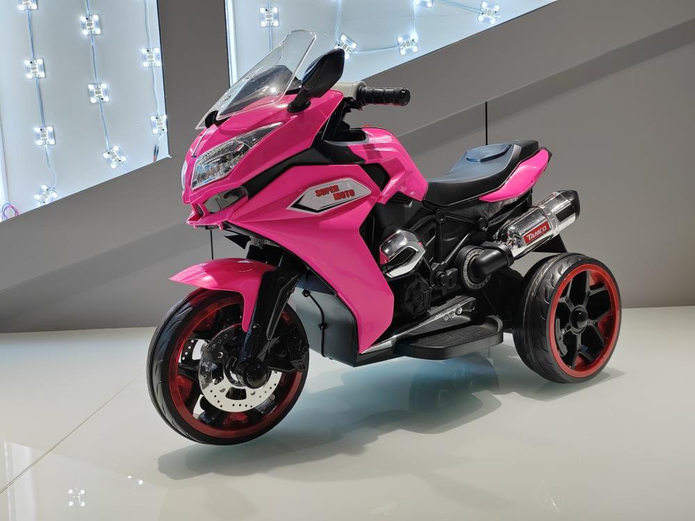 BreeBe 12V Kids Electric motorcycle/ ride on motorcycle,Girls Motorcycle, Children Battery Motor Bikes Rechargeable 3 Wheels Ride on Kids Electric Motorcycle with Light Wheels /electric ride on car