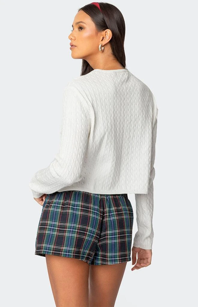 Edikted Crisada Cable Knit Cardigan 5