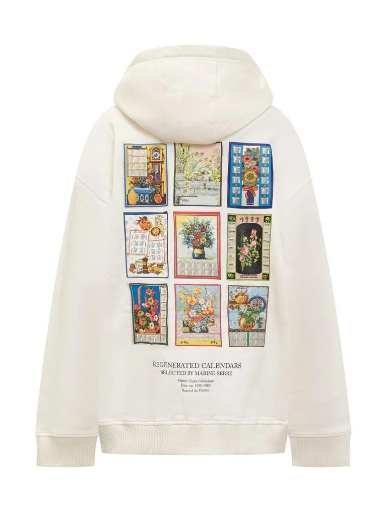 MARINE SERRE Marine Serre Graphic-Printed Drawstring Hoodie 2