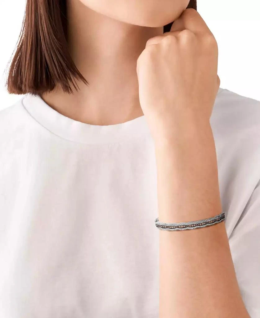 Le Vian Chocolate Diamond 
Nude Diamond Scalloped Bangle Bracelet (1-7/8 ct. t.w.) in 14k White Gold (Also Available in Rose Gold and Yellow Gold) 4