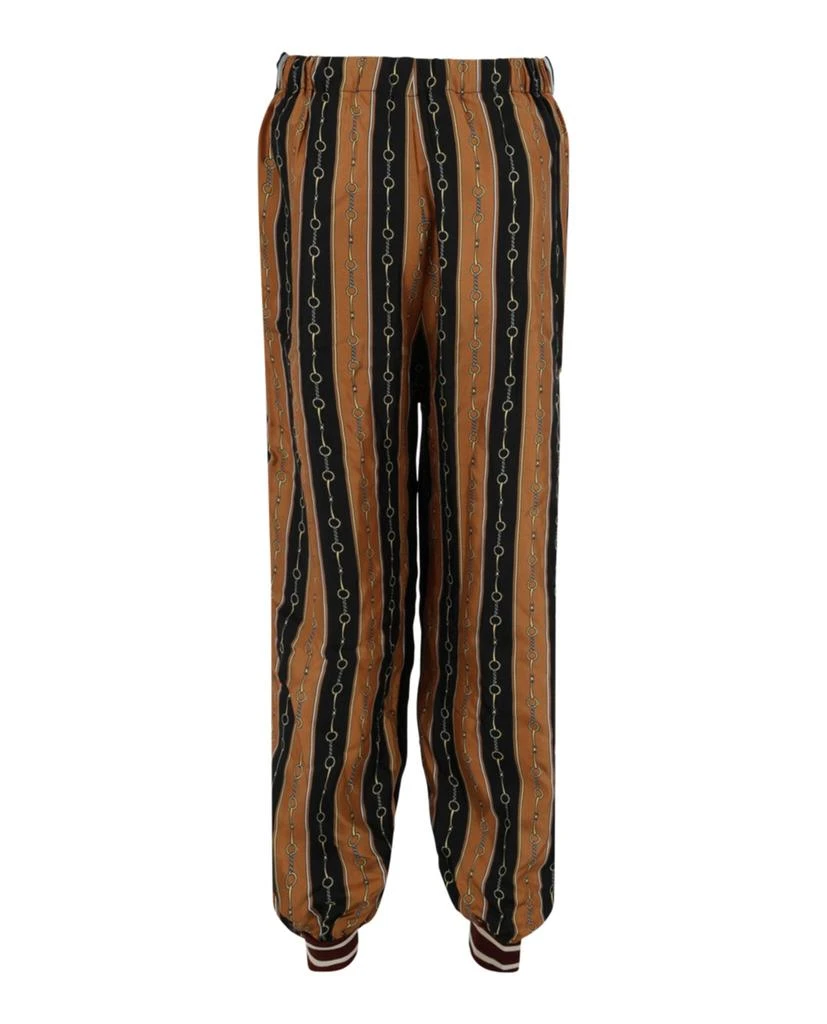 Gucci Web Striped Velvet Jogger Pants 2