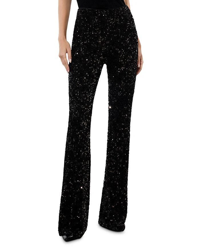 Alice + Olivia RMP Sequinned Bootcut Pants 4