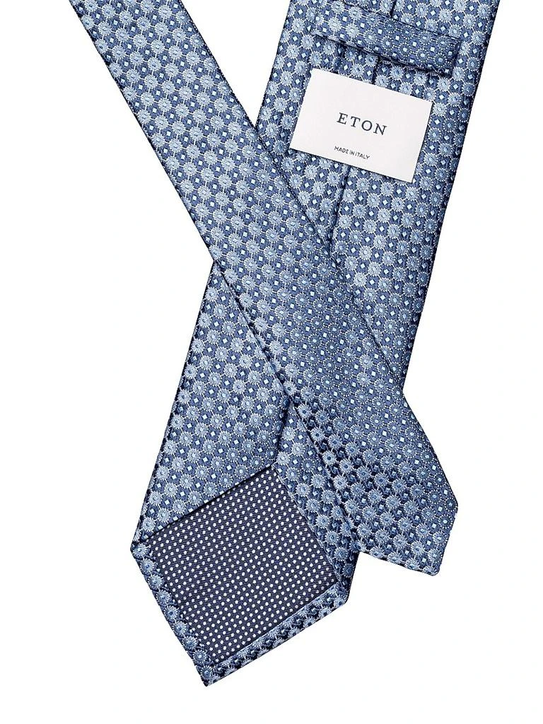 Eton Circle Pattern Silk Tie 3