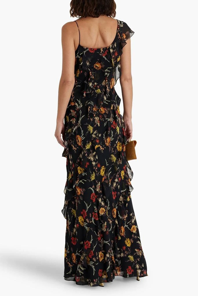 MIKAEL AGHAL Ruffled floral-print chiffon maxi dress 3