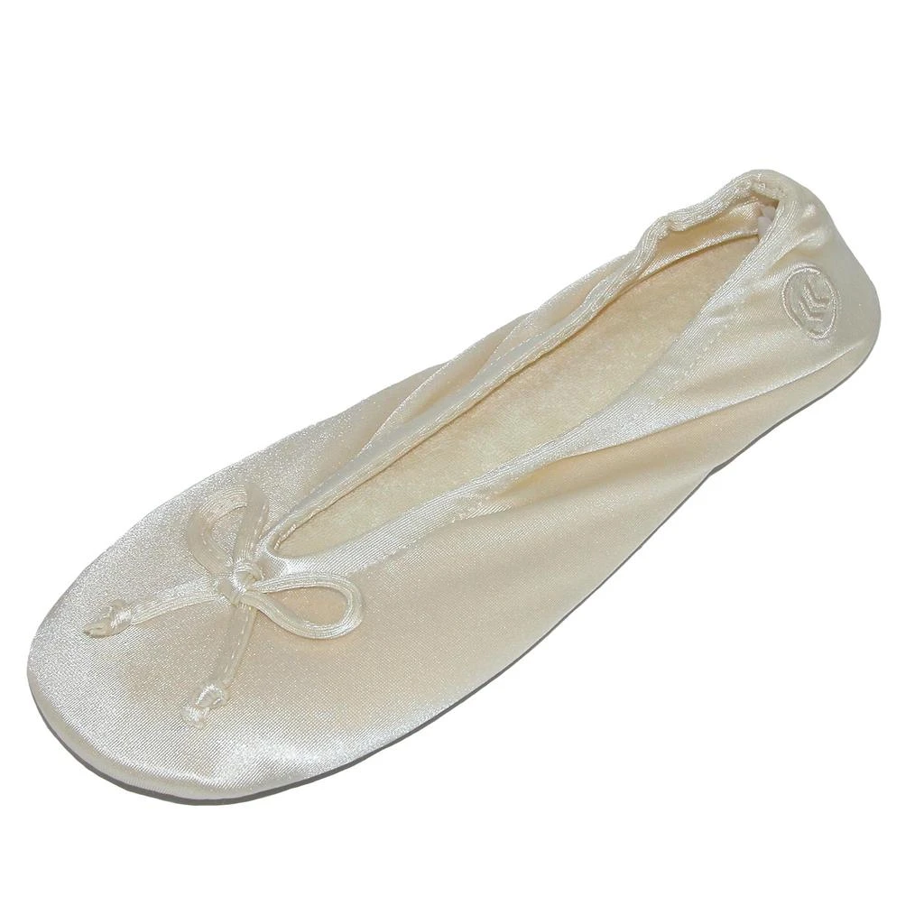 Isotoner Women's Satin Classic Ballerina Slippers (Pack of 2) 3