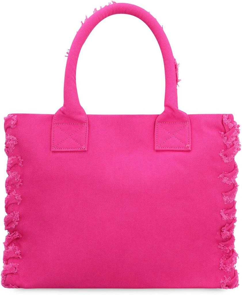 PINKO Pinko Beach Shopper Canvas Tote Bag 4