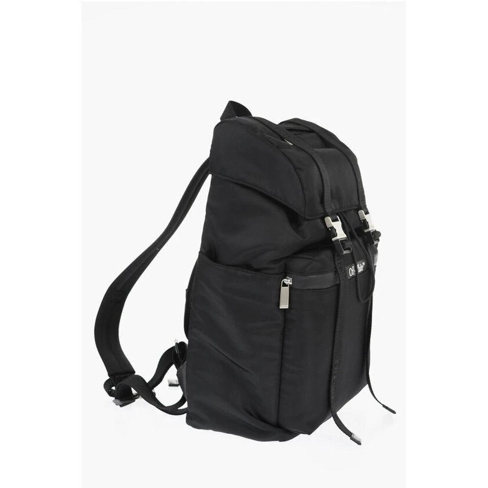 Off-White Off- Solid Color Nylon Hiking Men's Backpack 2