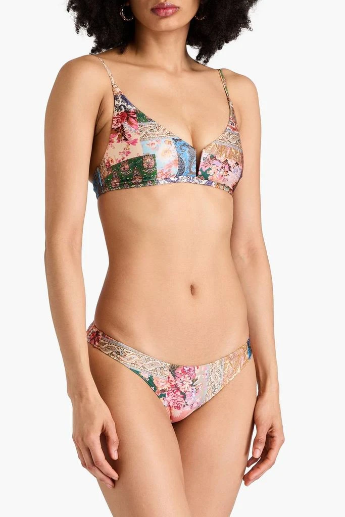Zimmermann Paisley-print bikini top 2