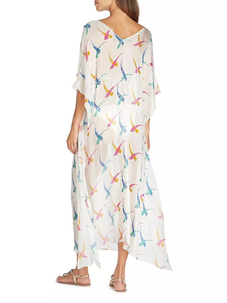 VALIMARE Florence Abstract Silk-Blend Cover-Up Maxi Dress 3