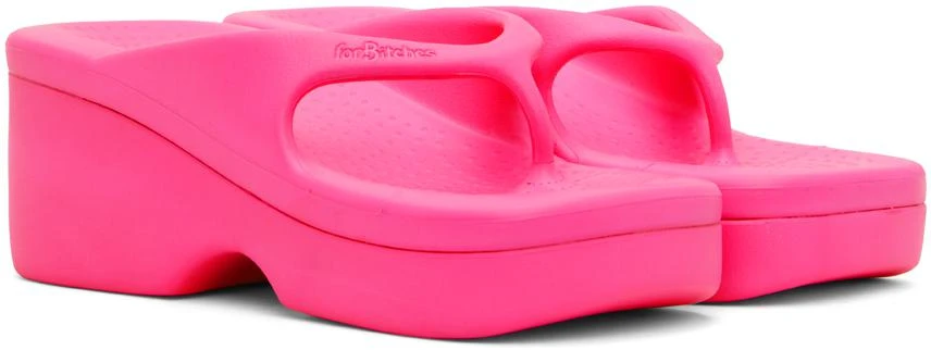 forBitches Pink Platform Flip Flops 4