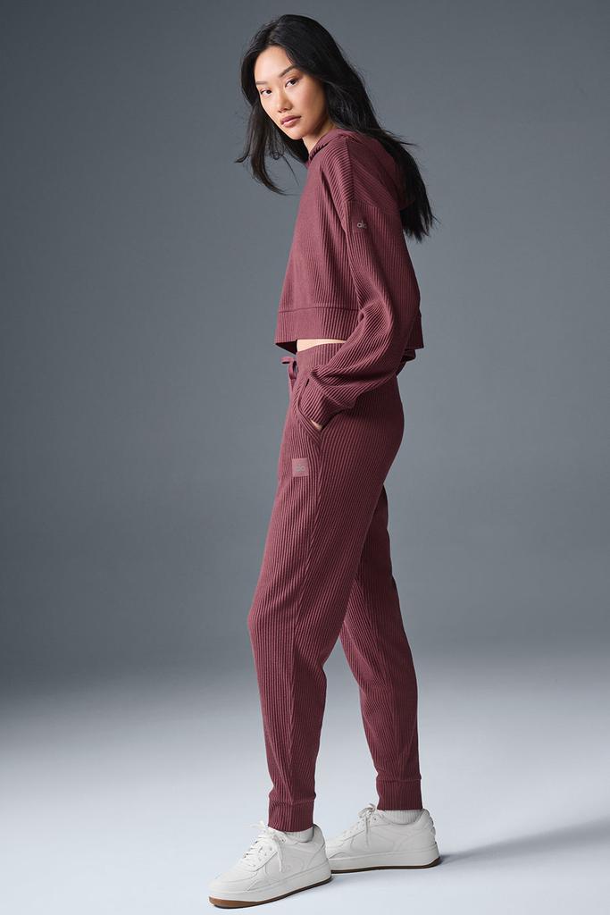 Alo Muse Sweatpant - Burgundy Truffle - Joggers - Free Shipping