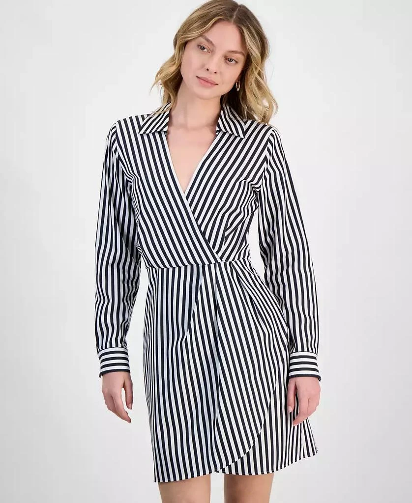 Hugo Boss Women's Cotton Striped Collared Sheath Dress 2
