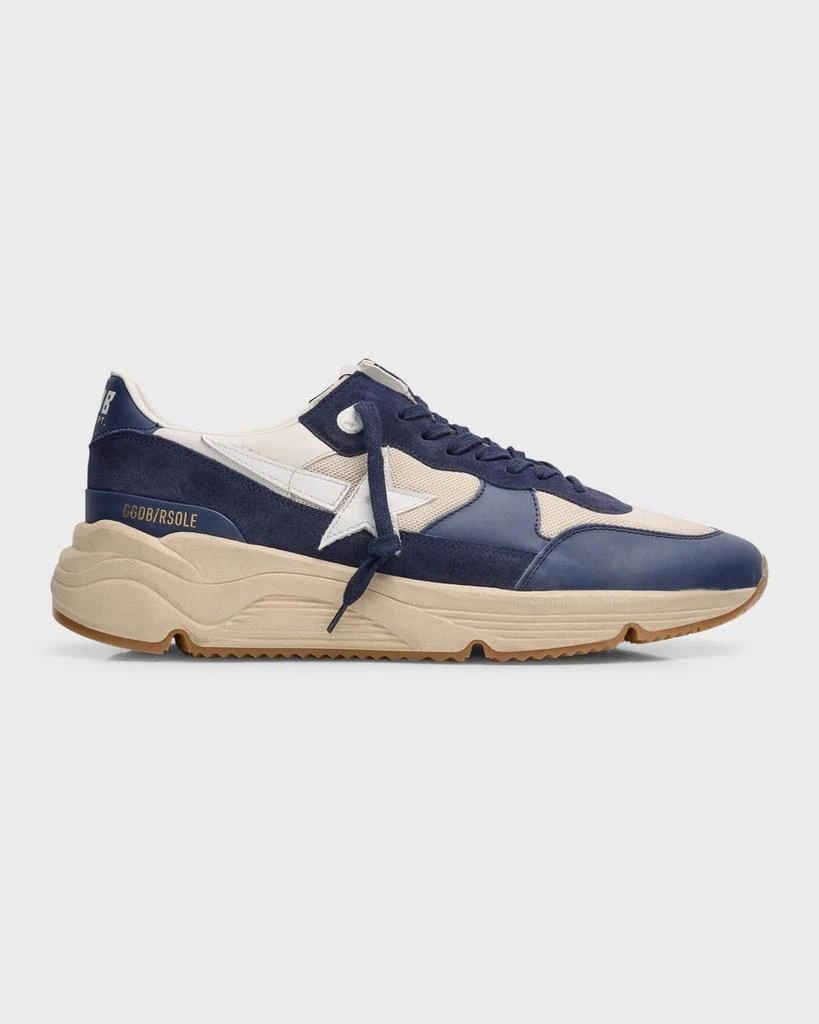 Golden Goose Men's Running Sole Mesh and Leather Sneakers 1