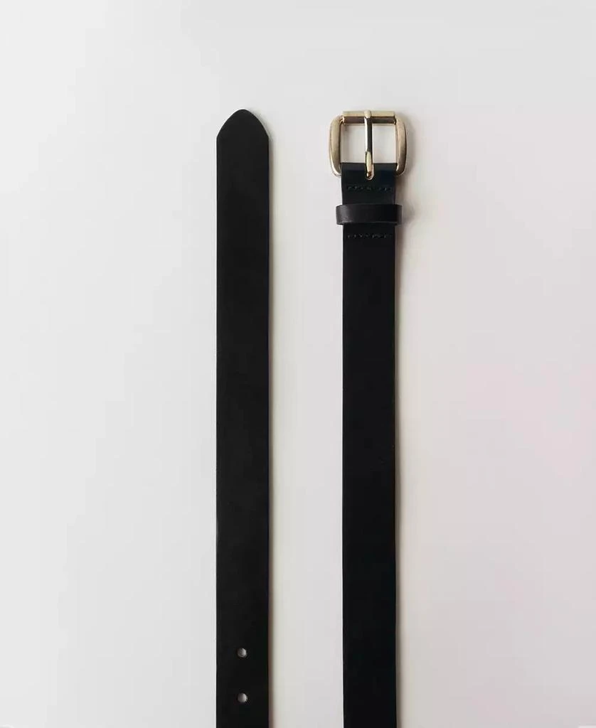 Mango Women's Square Buckle Leather Belt 3
