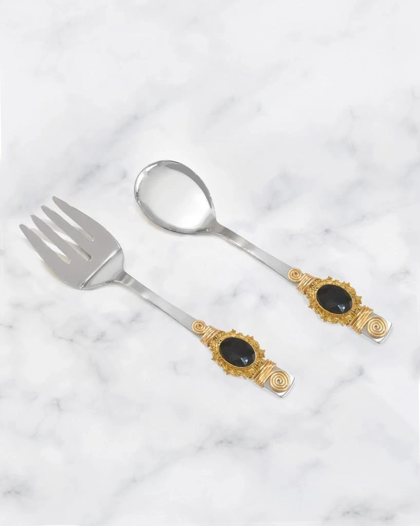 Tiramisu Midnight Salad Server Set 4