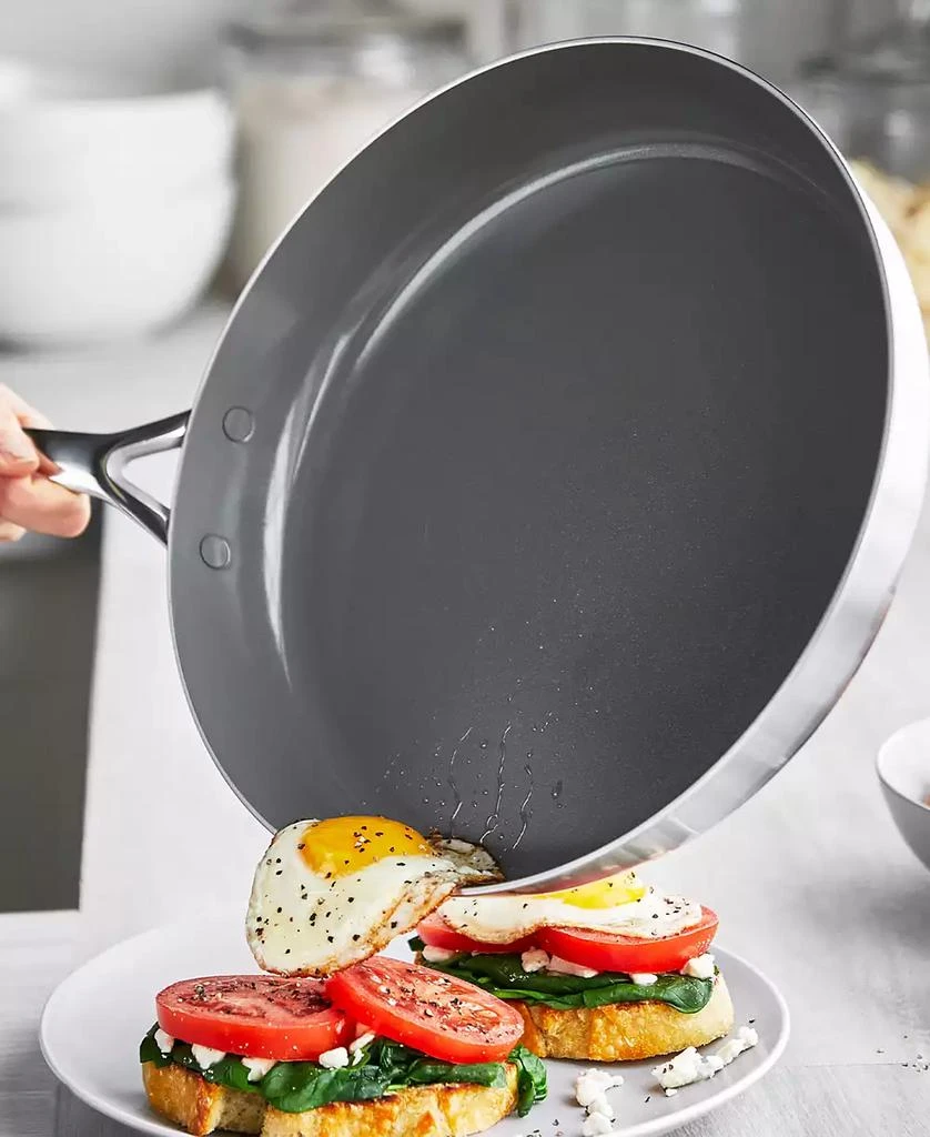 Greenpan GP5 Stainless Steel Healthy Ceramic Nonstick 2-Piece Fry pan Set, 10" and 12" 4