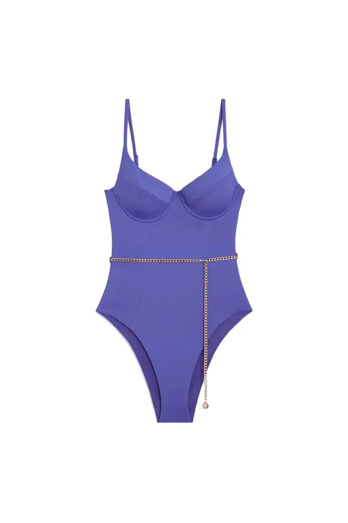 WeWoreWhat Danielle One Piece In Sapphire 5