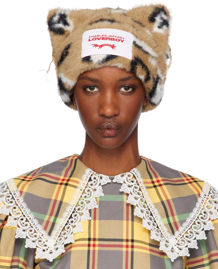 Charles Jeffrey Loverboy Brown Fluffy Chunky Ears Beanie  display picture 1