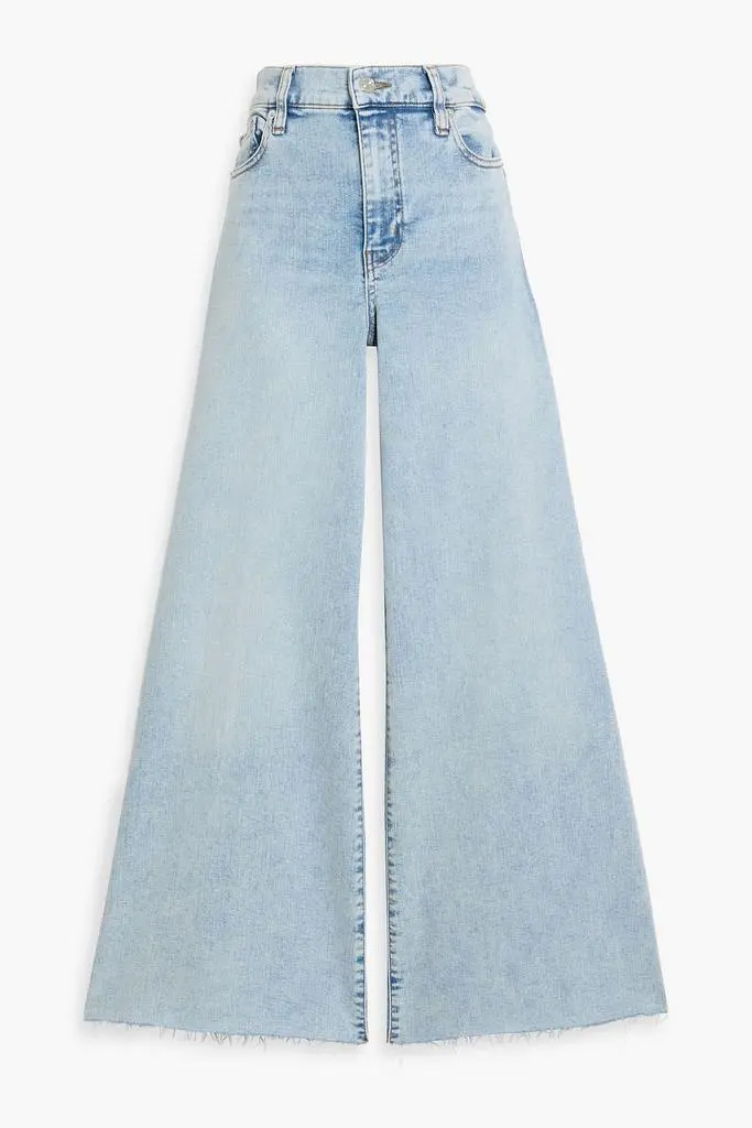 FRAME Le Palazzo Crop high-rise wide-leg jeans
