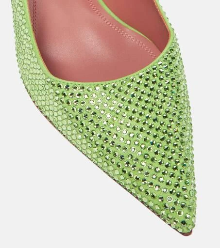 Amina Muaddi Ami embellished leather pumps 6
