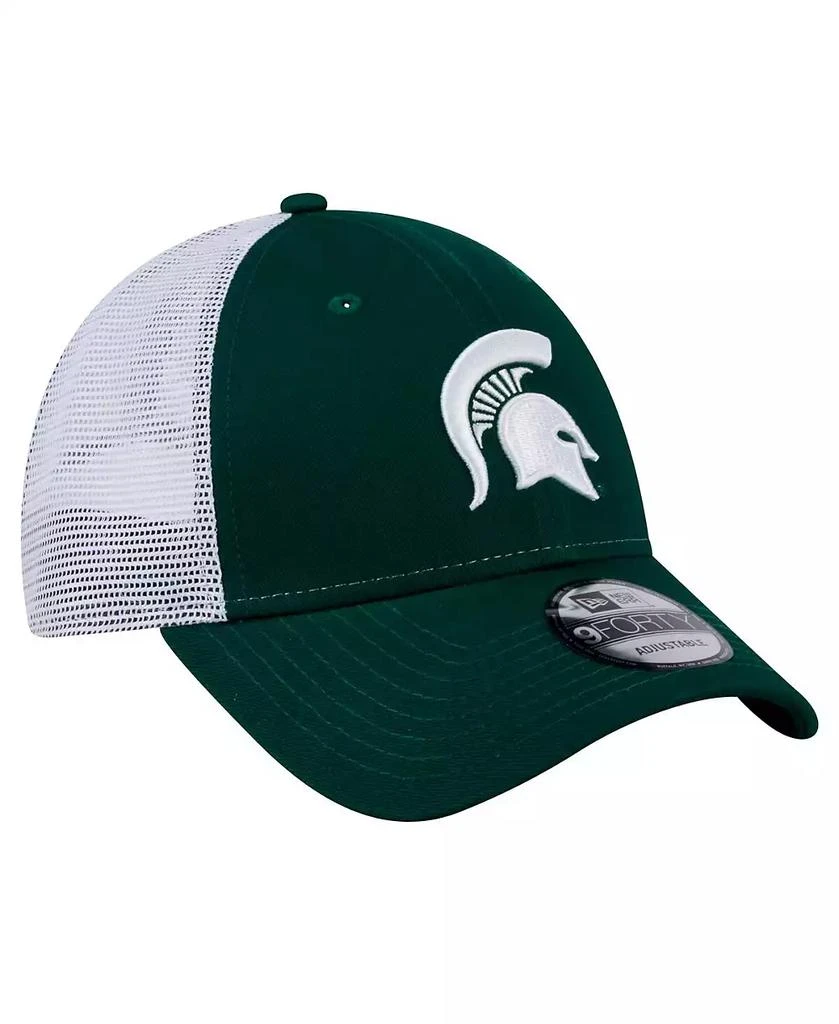 New Era Men's Green Michigan State Spartans Trucker 9FORTY Adjustable Hat 3
