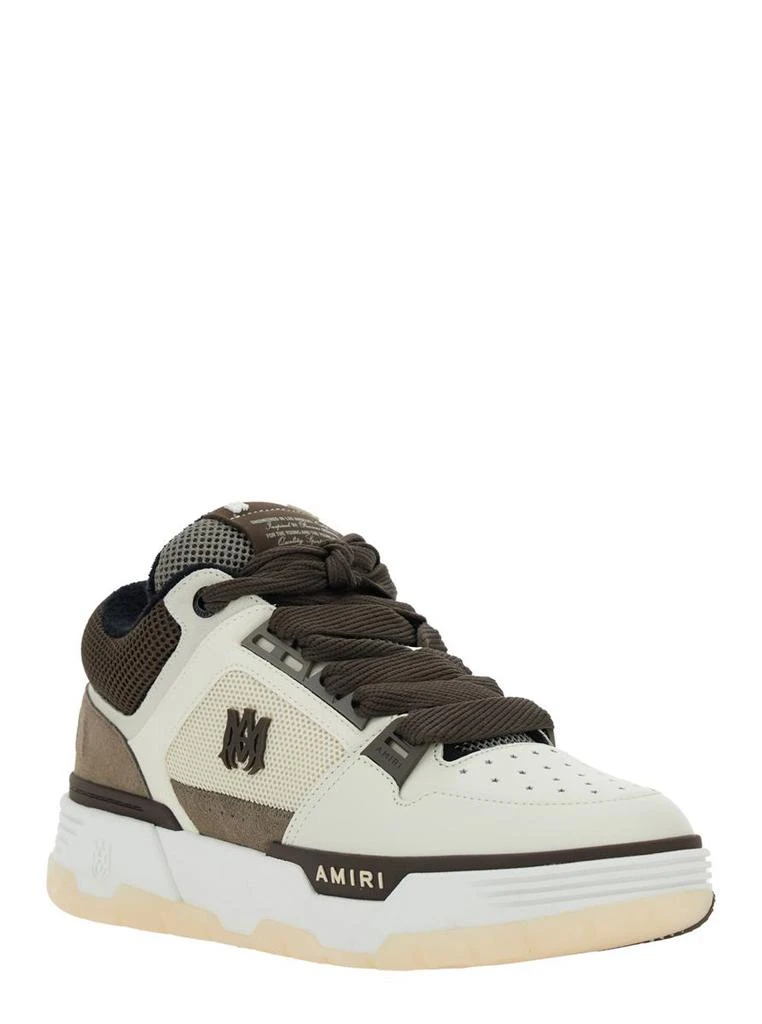 AMIRI Brown Low Top Sneakers With Logo Detail On The Side And Mesh Panels In Suede Man 2