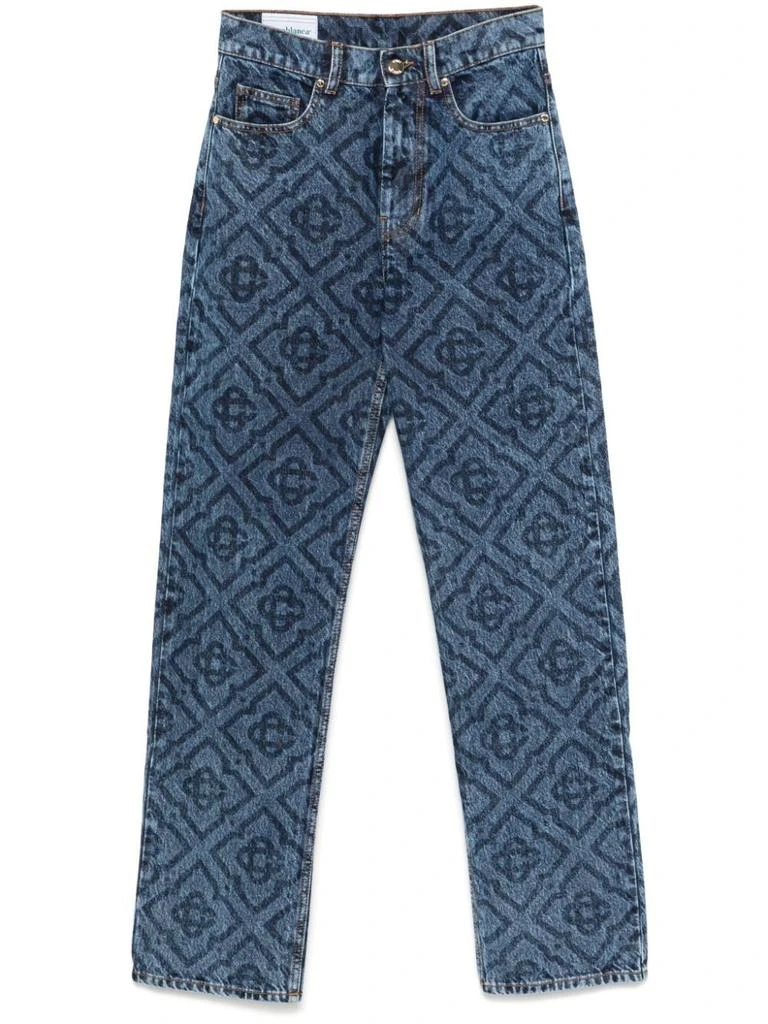 Casablanca CASABLANCA MONOGRAMMED JEANS 1