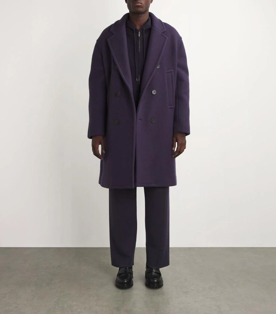 Lanvin Wool Double-Breasted Pea Coat 2