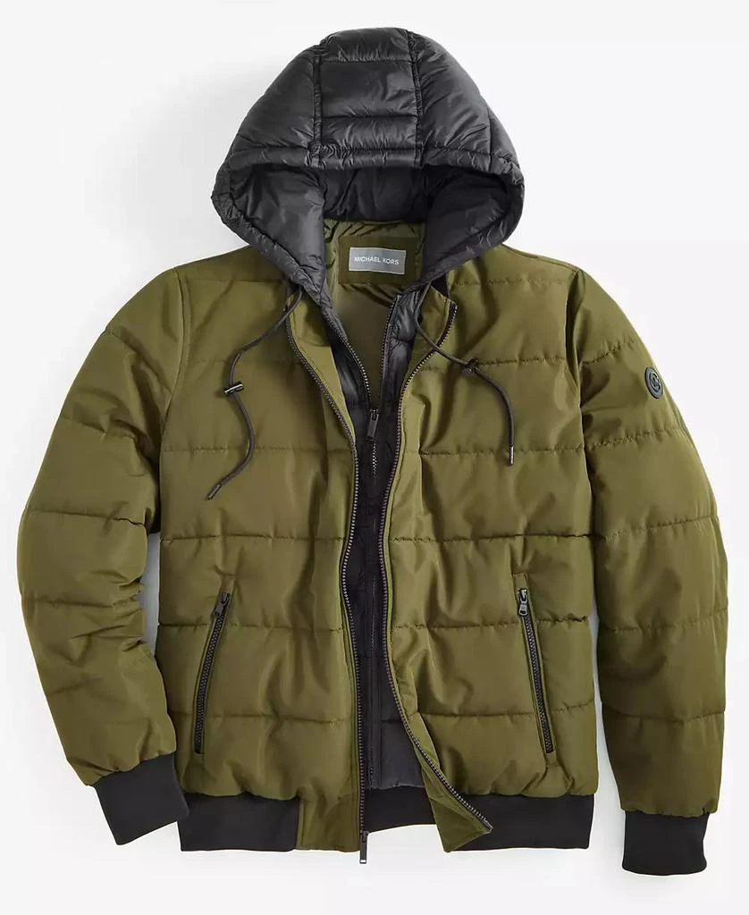 Michael Kors Men's Hooded Puffer Bomber Jacket 5