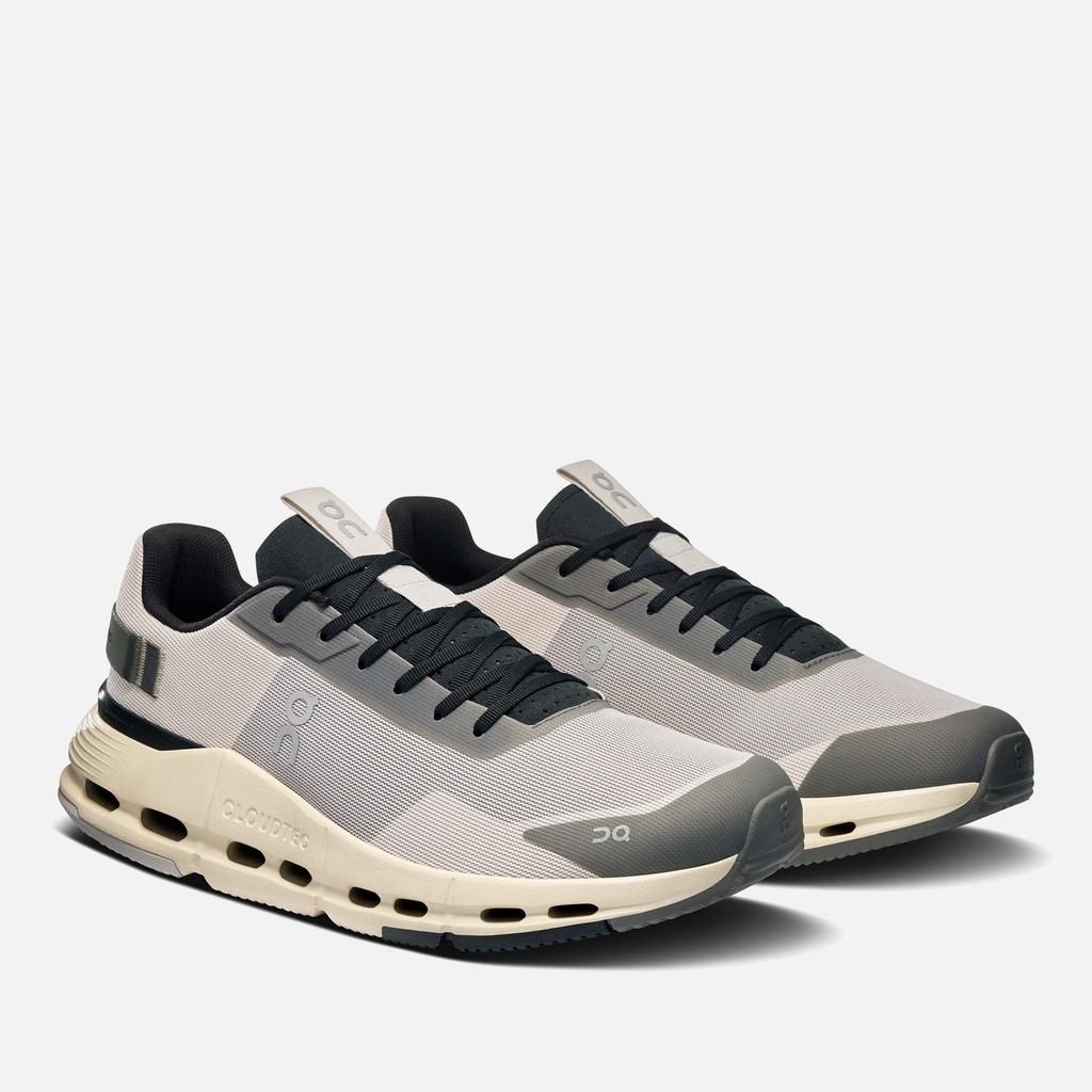 On Men's Cloudnova Form 2 Running Trainers - Pearl/Black