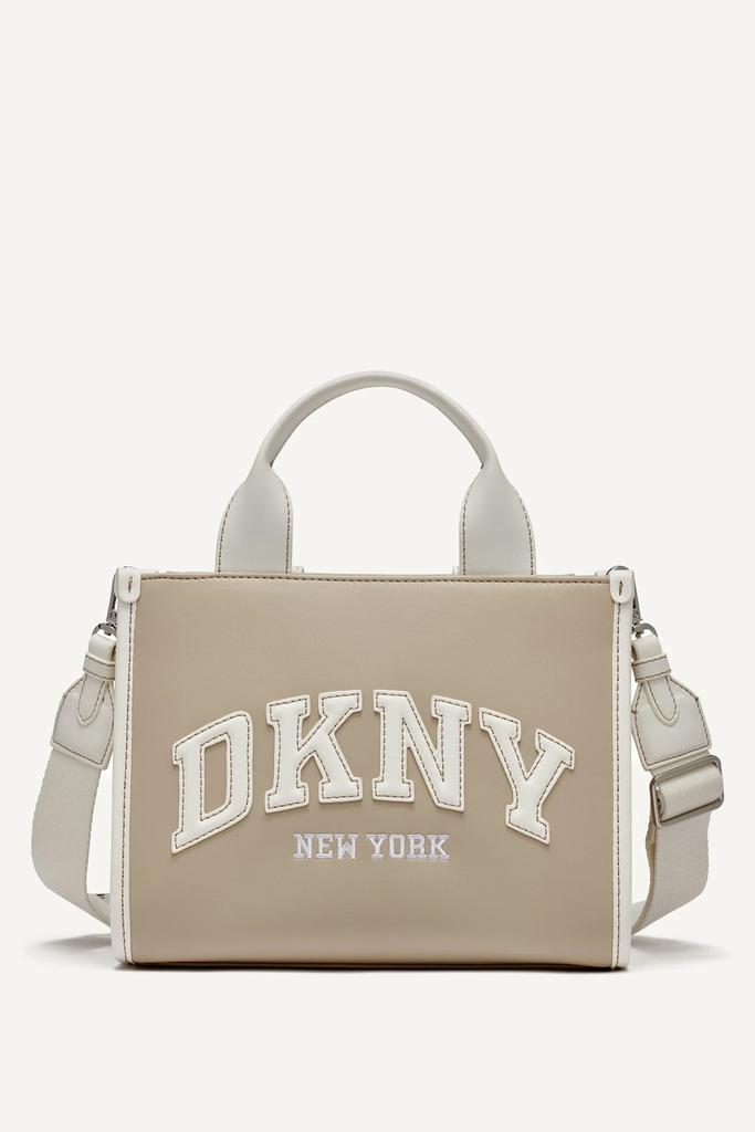 DKNY HADLEE SMALL EMBELLISHED LOGO TOTE