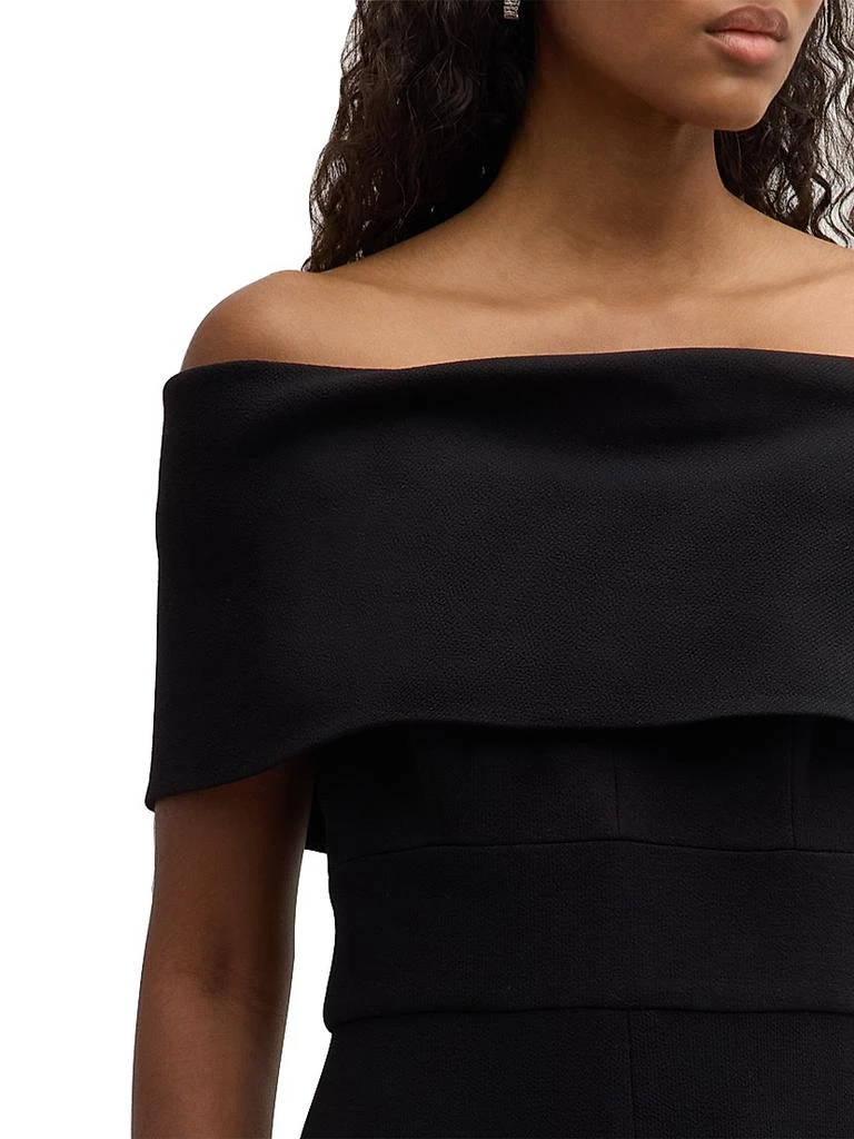 LELA ROSE Off-the-Shoulder Crêpe Jumpsuit 7