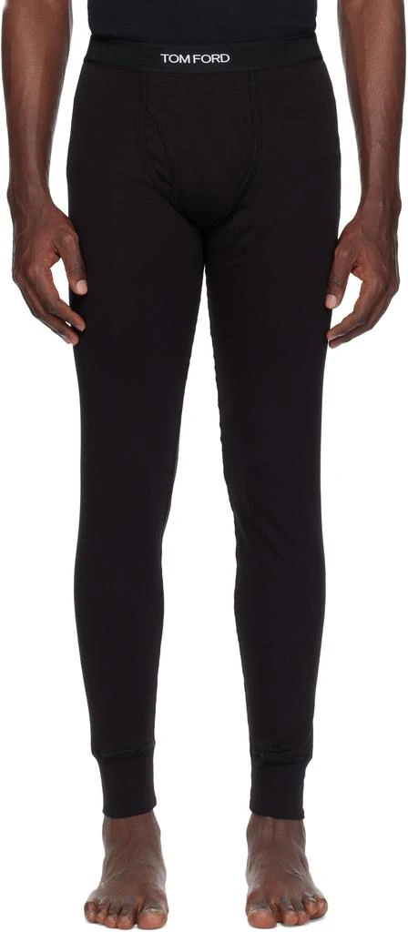 Tom Ford Black Jacquard Long Underwear 1