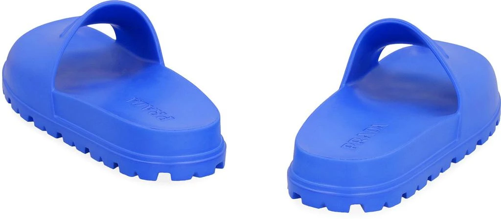 Prada Logo Detail Rubber Slides 4