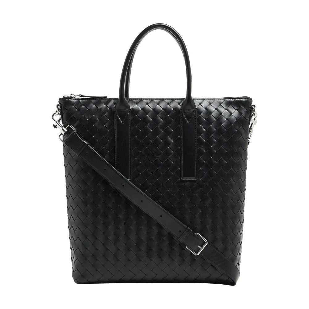 Bottega Veneta Intrecciato large size zipped tote bag 9