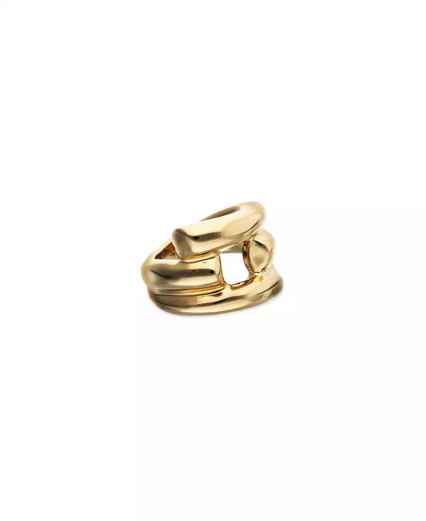 UNOde50 18K Gold Plated Alloy Ring in the Shape of a Tube