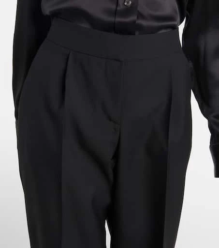 Alexander McQueen High-rise wool wide-leg pants 4