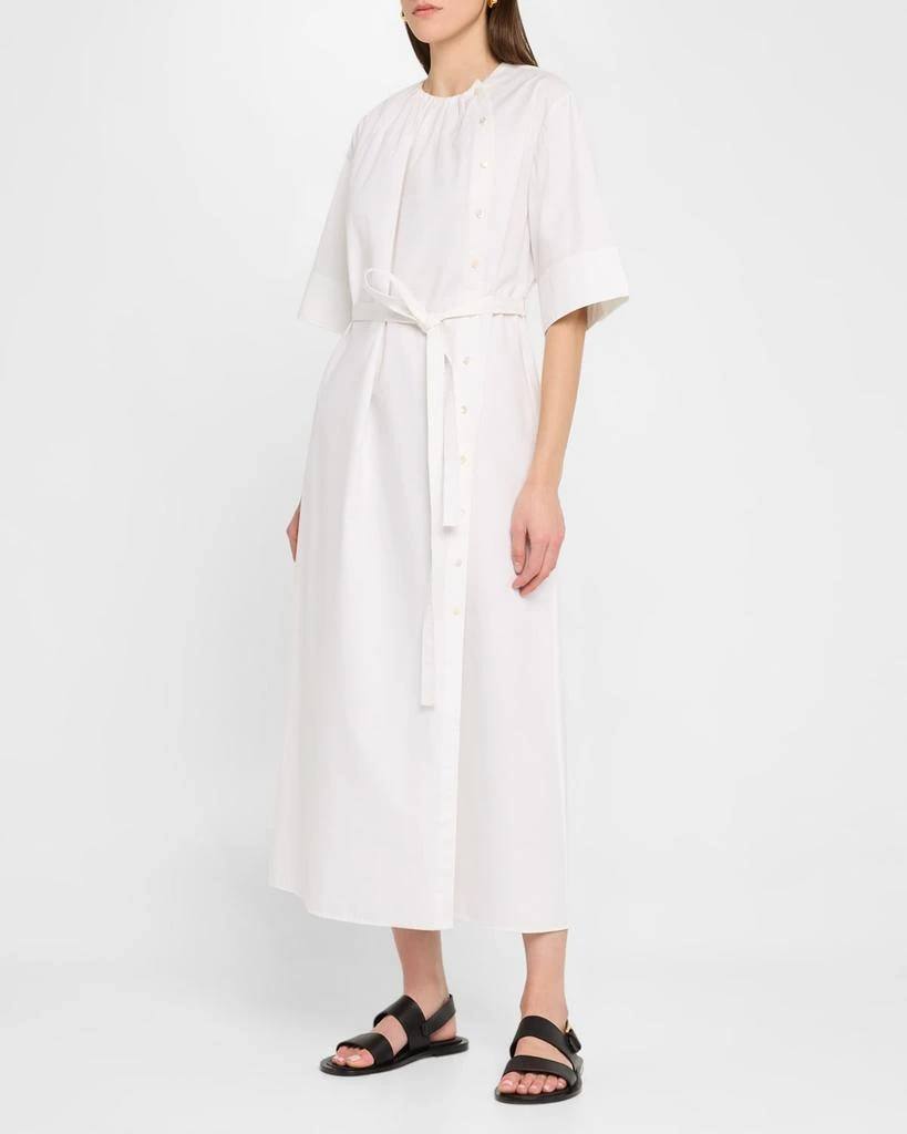 CO Gathered Belted Midi Dress 4