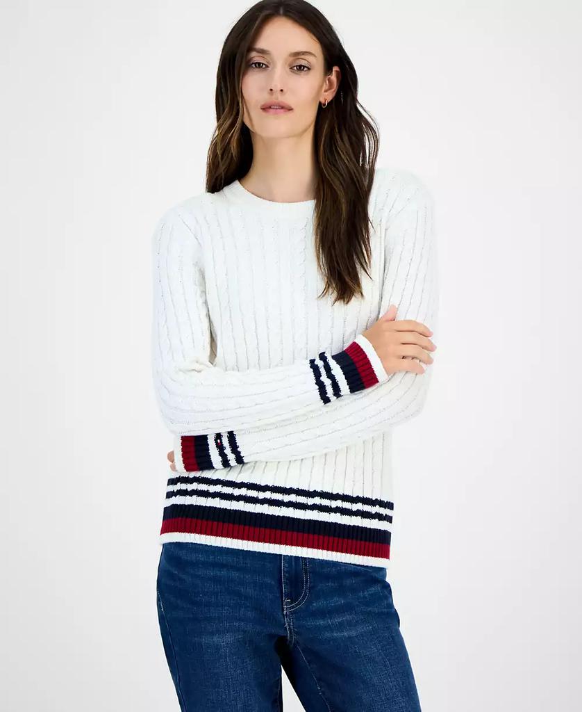 Tommy Hilfiger Women's Cotton Cable Knit Sweater