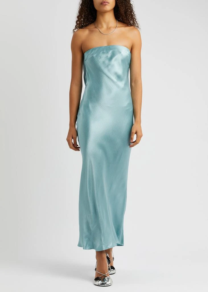 Bec & Bridge Moon Dance strapless satin maxi dress 4