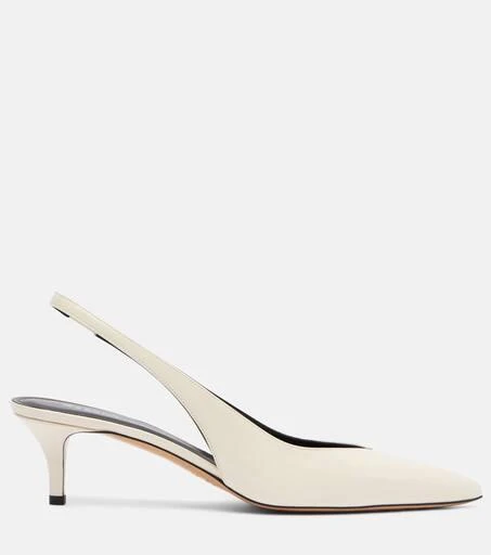 Isabel Marant Padim 50 patent leather slingback pumps 4