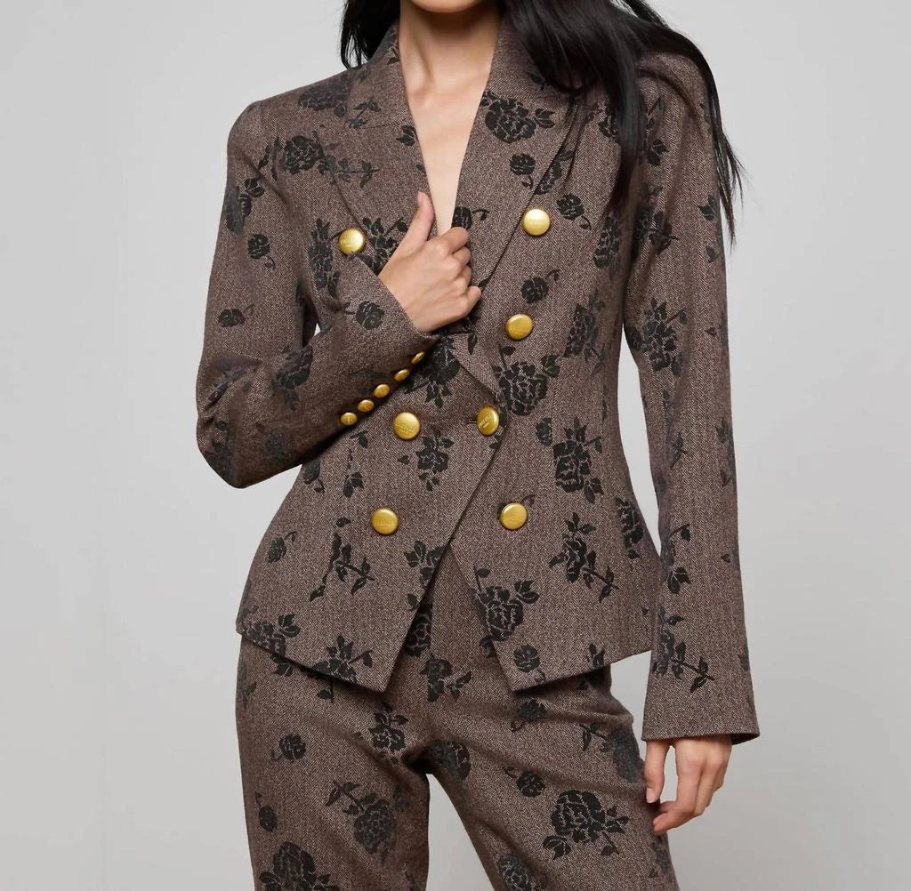 L
Agence L
Agence - Bethany Flocked Herringbone Blazer