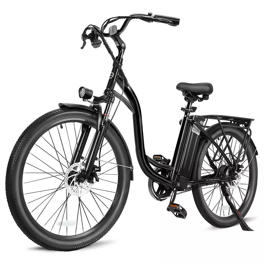 Evercross 350W Adult Electric Bike with Removable Battery, 26" Wheels, Carbon Steel Frame, 3 Ride Modes & LED Headlights 1