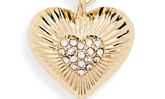 BAUBLEBAR Heart Pendant Crystal Layered Chain Necklace 3