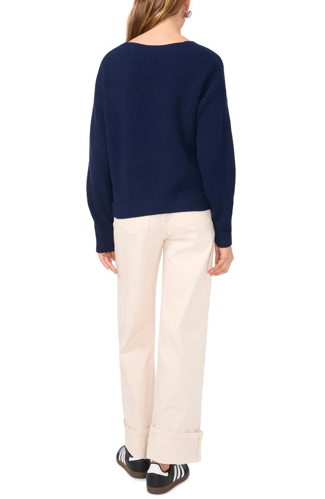 1. State Diagonal Rib V-Neck Sweater 5