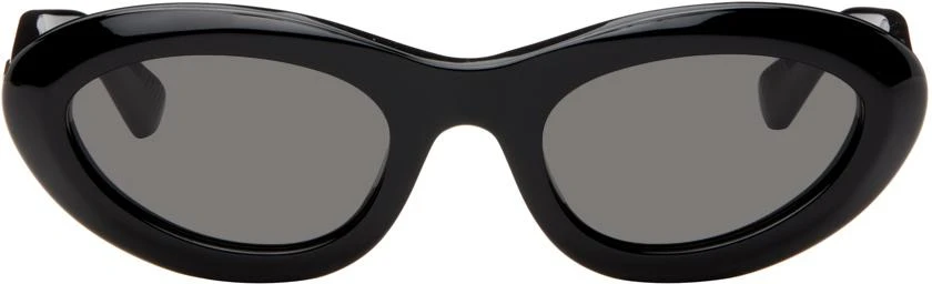Bottega Veneta Black Bombe Round Sunglasses 1