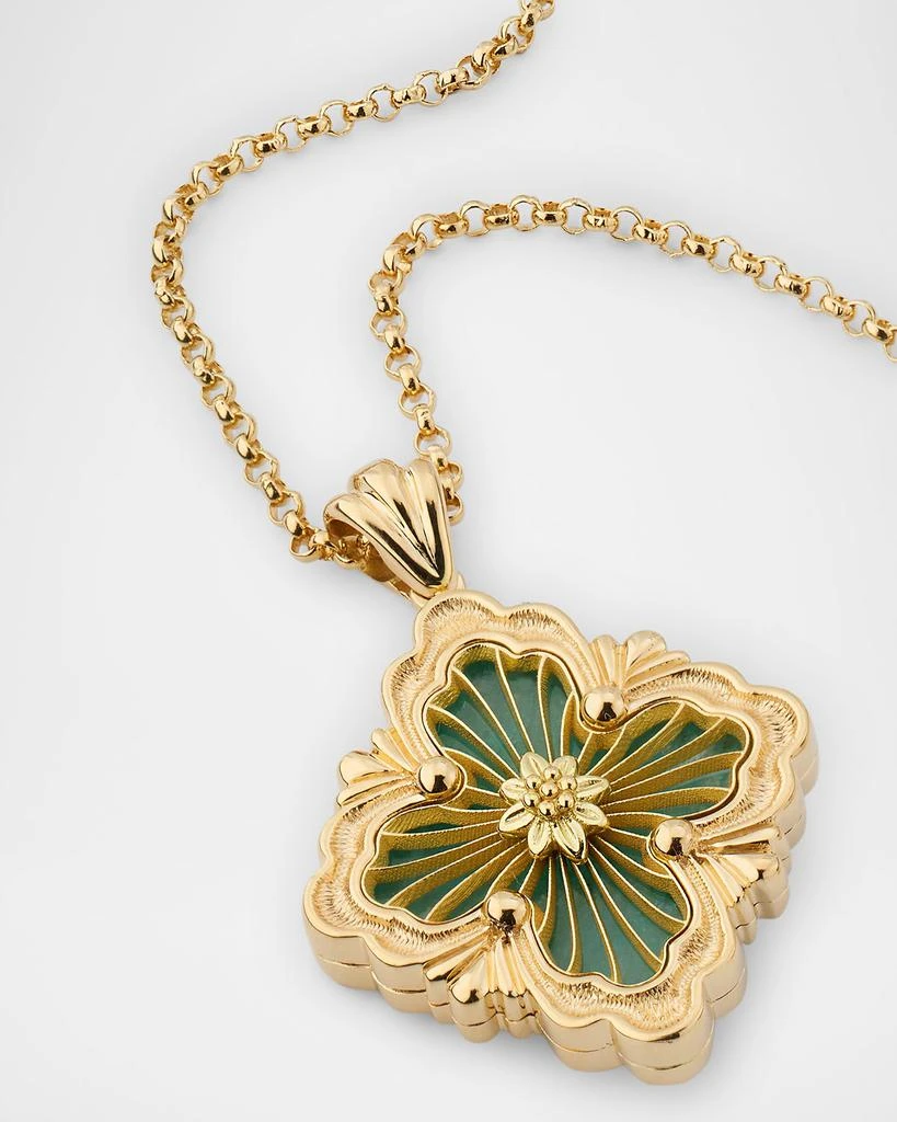 Buccellati Opera Tulle 18K Yellow Gold Amazonite Pendant Necklace, Large 3