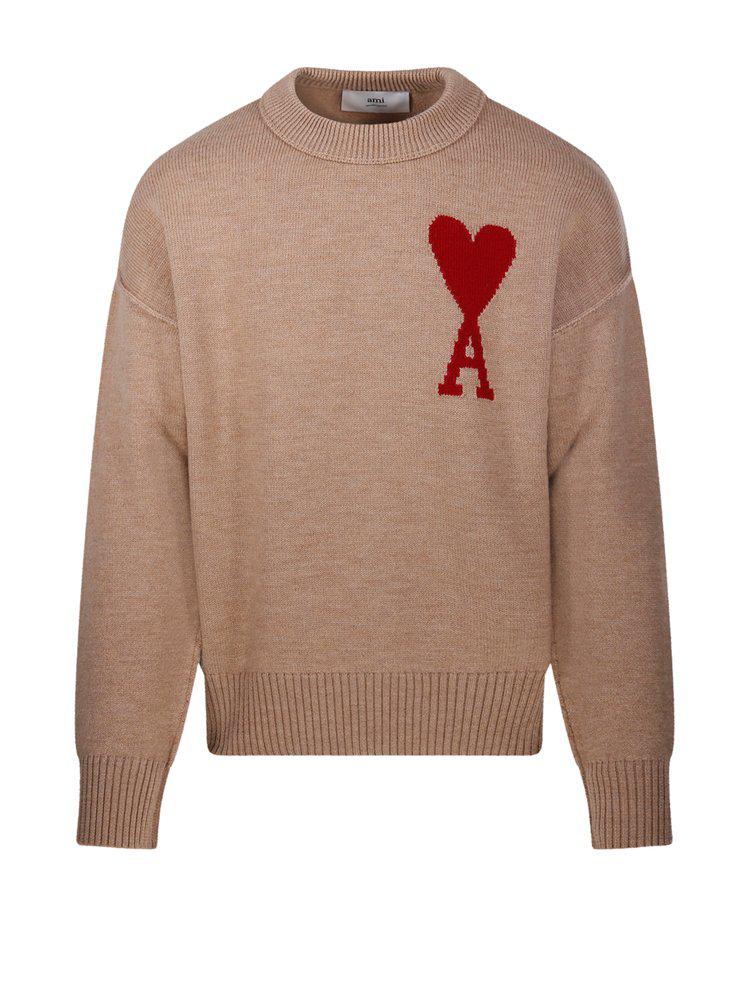 AMI AMI Paris Ami de Coeur Crewneck Knitted Jumper