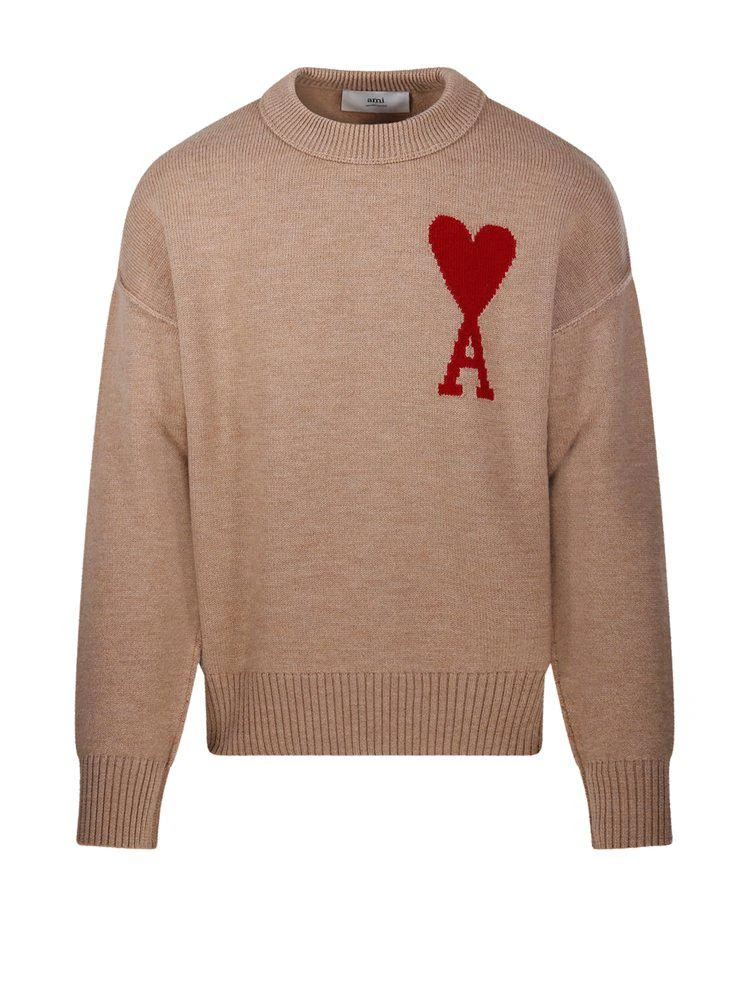 AMI AMI Paris Ami de Coeur Crewneck Knitted Jumper 1