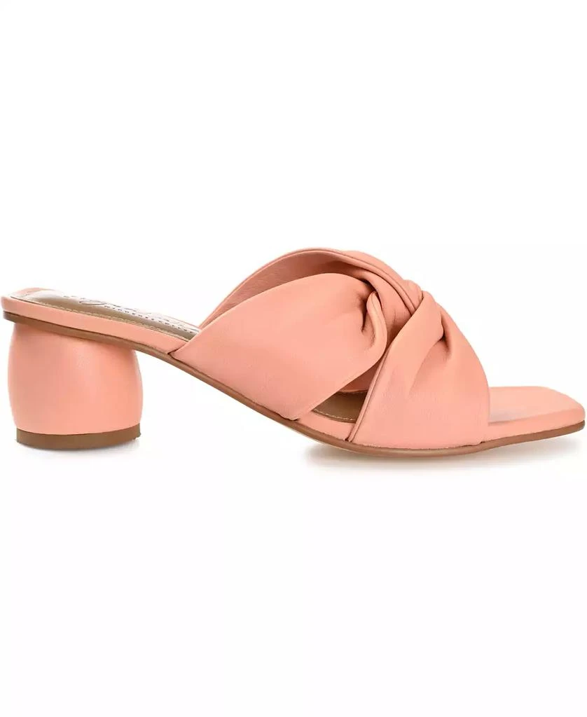 Journee Signature Women's Charlize Twisted Slip On Dress Sandals 2